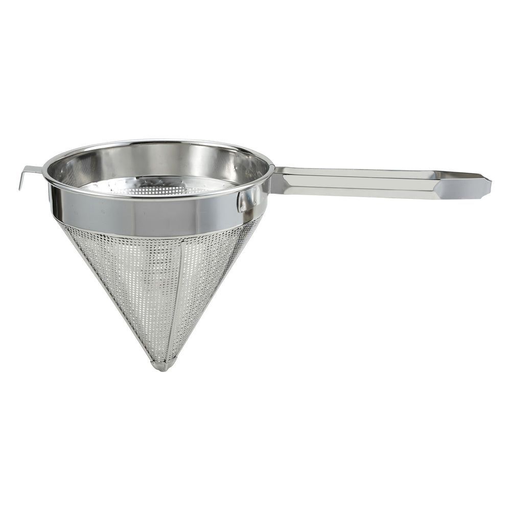 Winco 18/8 Stainless Steel Coarse Mesh China Cap Strainer, 12 Inch