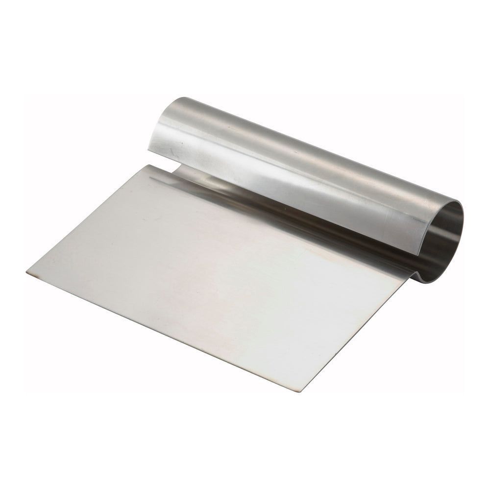Winco Stainless Steel Dough Scraper With Steel Handle, 5 1/4 X 4 1/4 Inch Blade