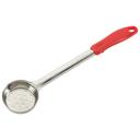 Winco Stainless Steel Red One Piece Perforated Food Portioner, 2 Ounce.