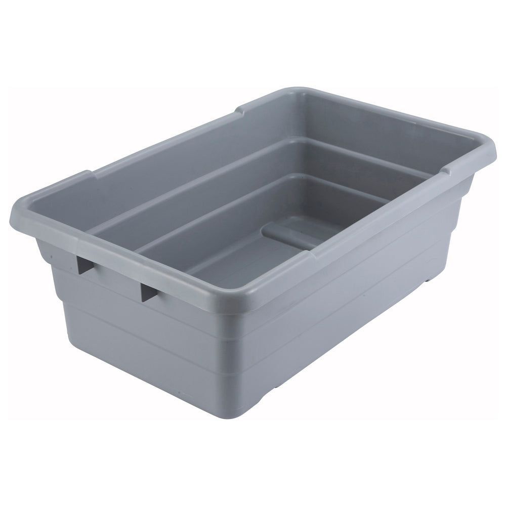 Winco Gray Polypropylene Lugs/nesting Box, 24 1/2 X 15 3/4 X 9 Inch