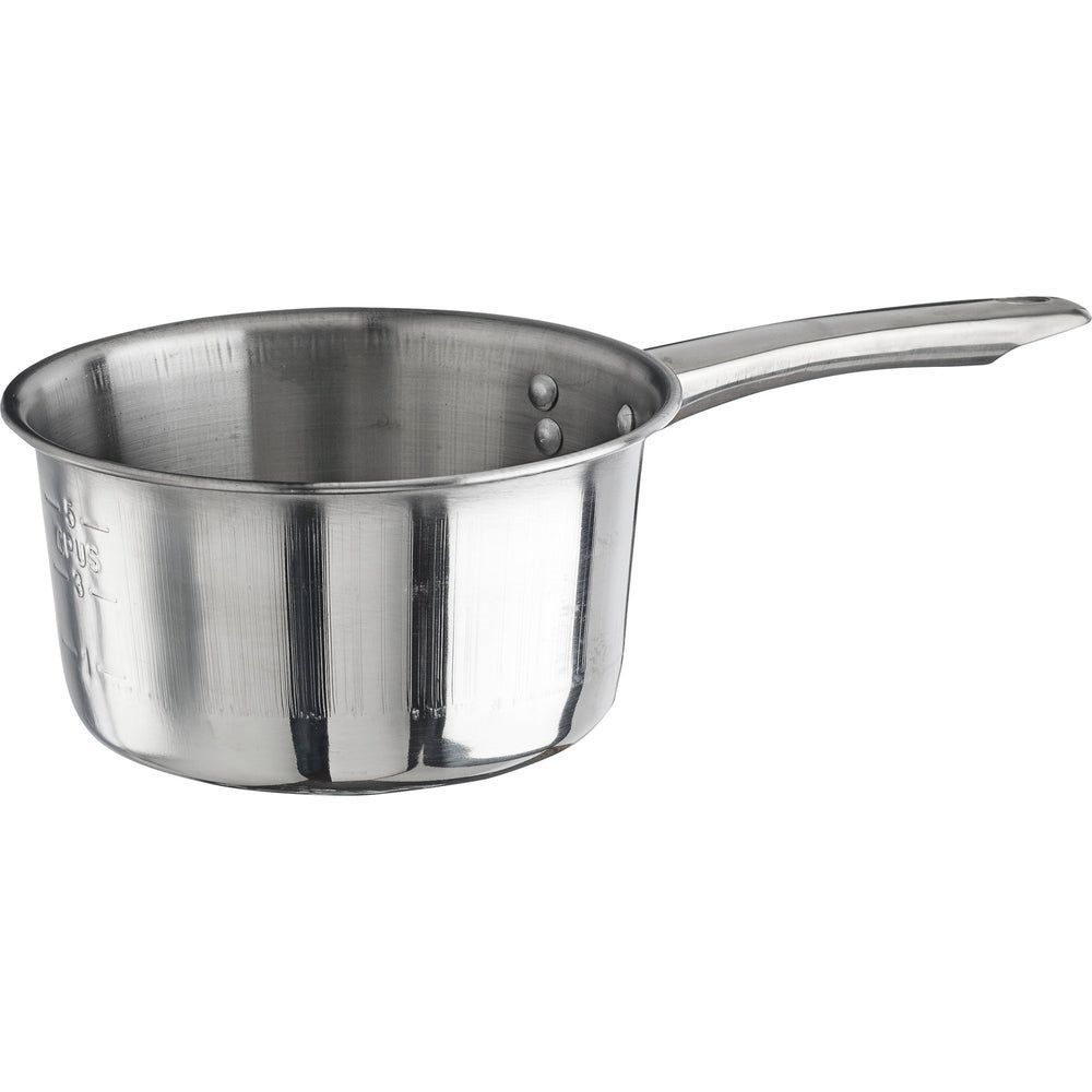 Winco Stainless Steel Mirror Finish Sauce Pan, 2 Quart Capacity