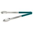Winco Stainless Steel Heavy Duty Utility Tong with Green Plastic Handle, 16 inch -- 12 per case.