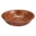 Winco Woven Wood Salad Bowl, 14 inch.