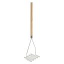 Winco Square Potato Masher, 5 1/4 x 24 inch.