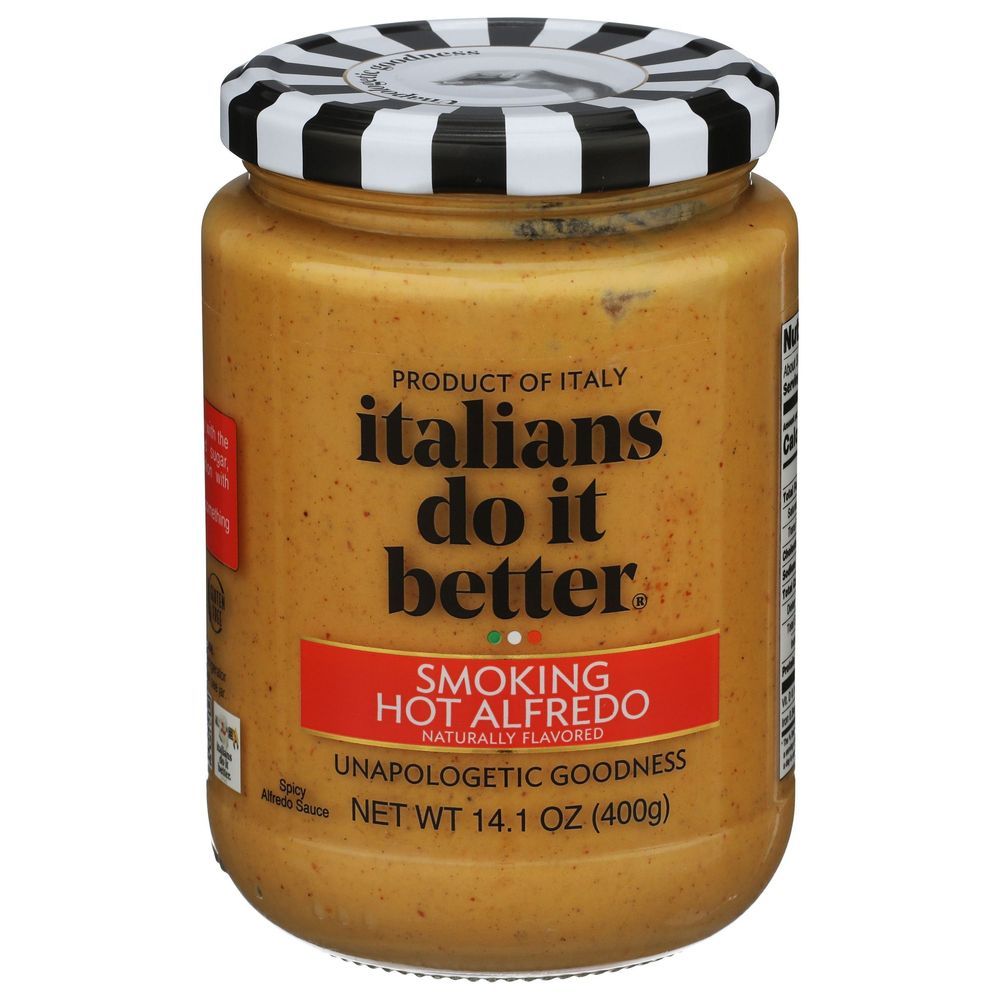 Italians Do It Better Smoking Hot Alfredo Sauce, 14.1 Ounce -- 6 Per Case