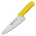 Winco Stal Chefs Knife with Yellow Polypropylene Handle, 8 inch -- 6 per case.