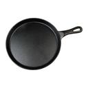 Winco Cast Iron Round Black Coating Grill Pan, 10 inch.