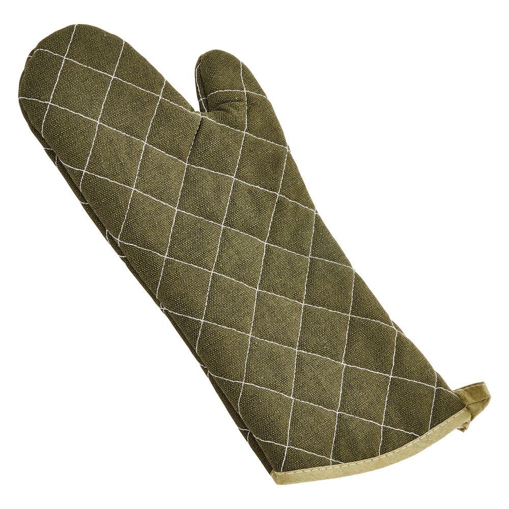 Winco Cotton Fire Retardant Oven Mitt, 15 Inch