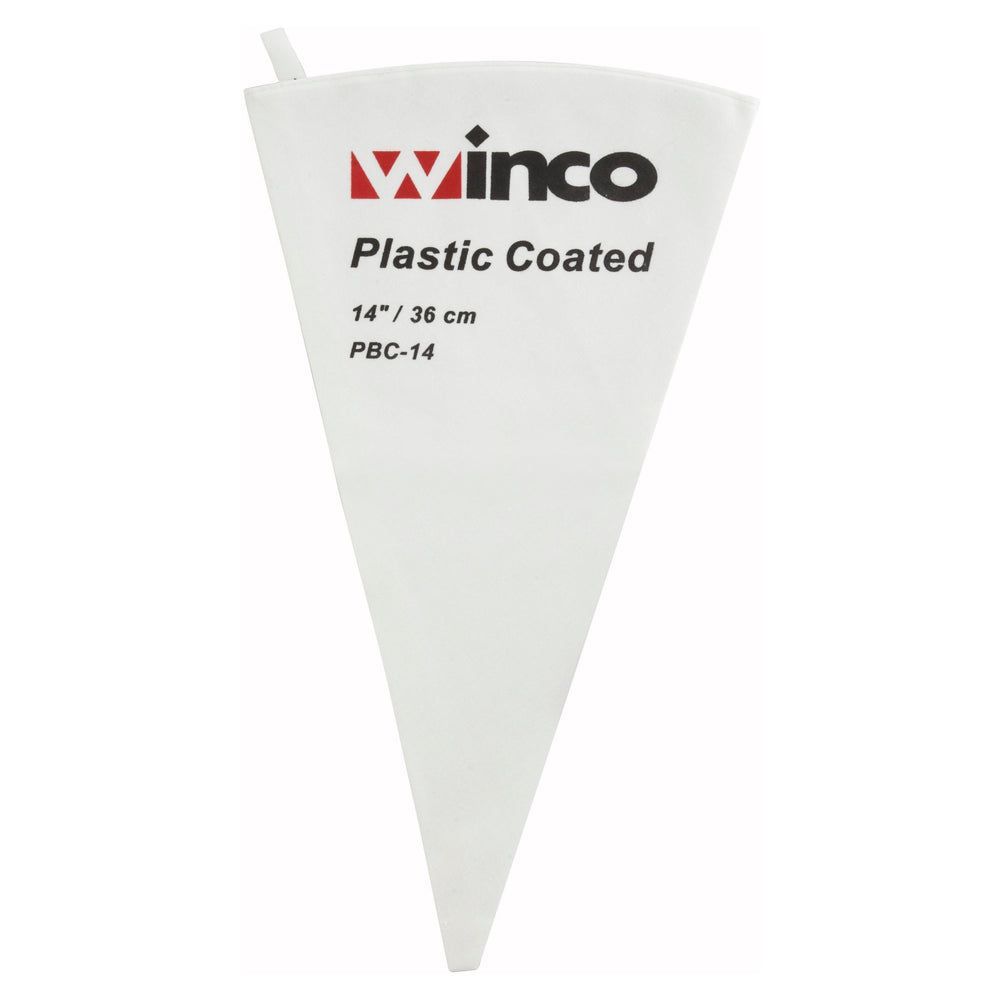 Winco Cotton With Plastic Coating Pastry Bag, 14 Inch
