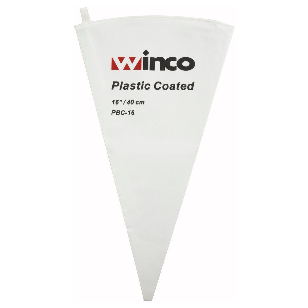 Winco Cotton With Plastic Coating Pastry Bag, 16 Inch