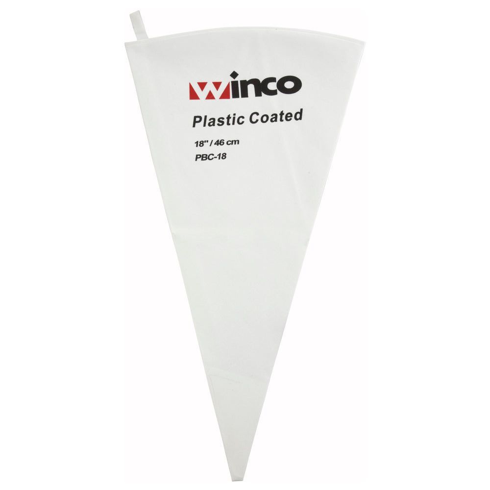 Winco Cotton With Plastic Coating Pastry Bag, 18 Inch