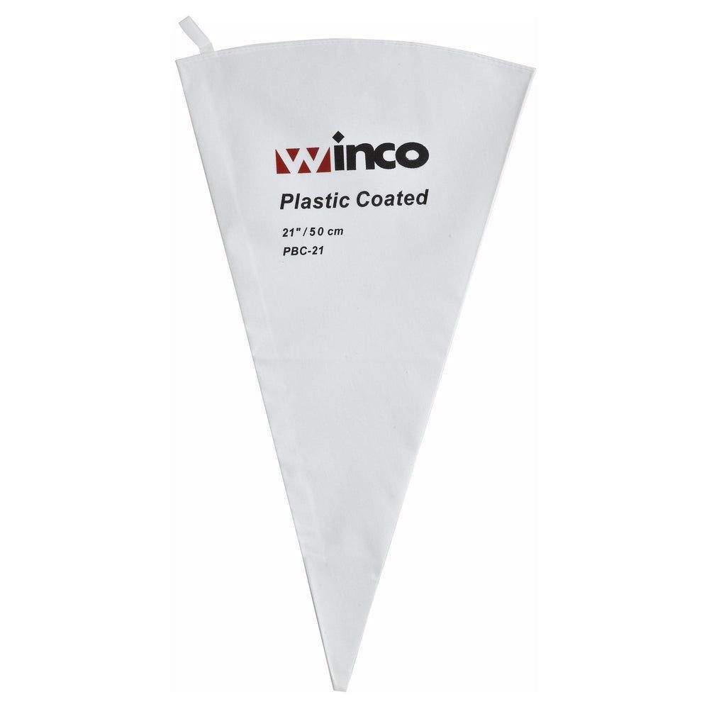 Winco Cotton With Plastic Coating Pastry Bag, 21 Inch