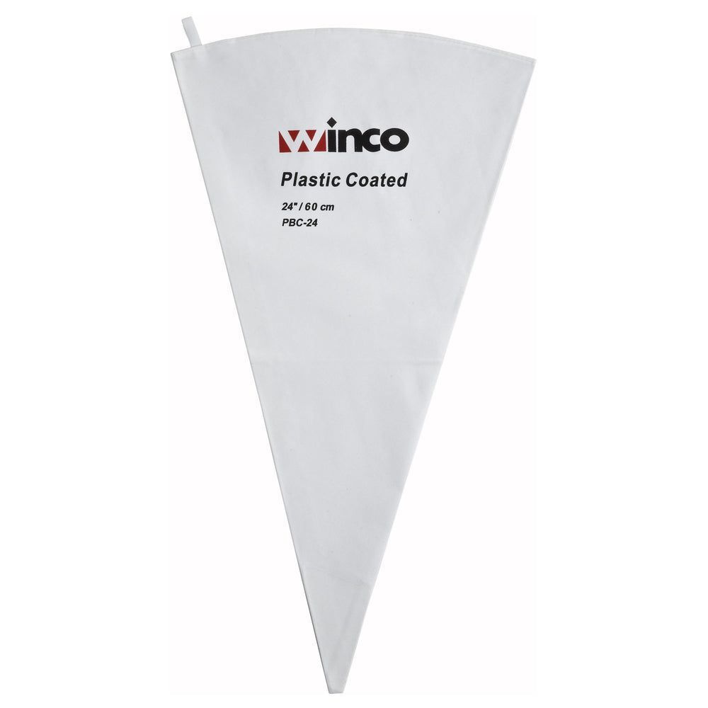 Winco Cotton With Plastic Coating Pastry Bag, 24 Inch