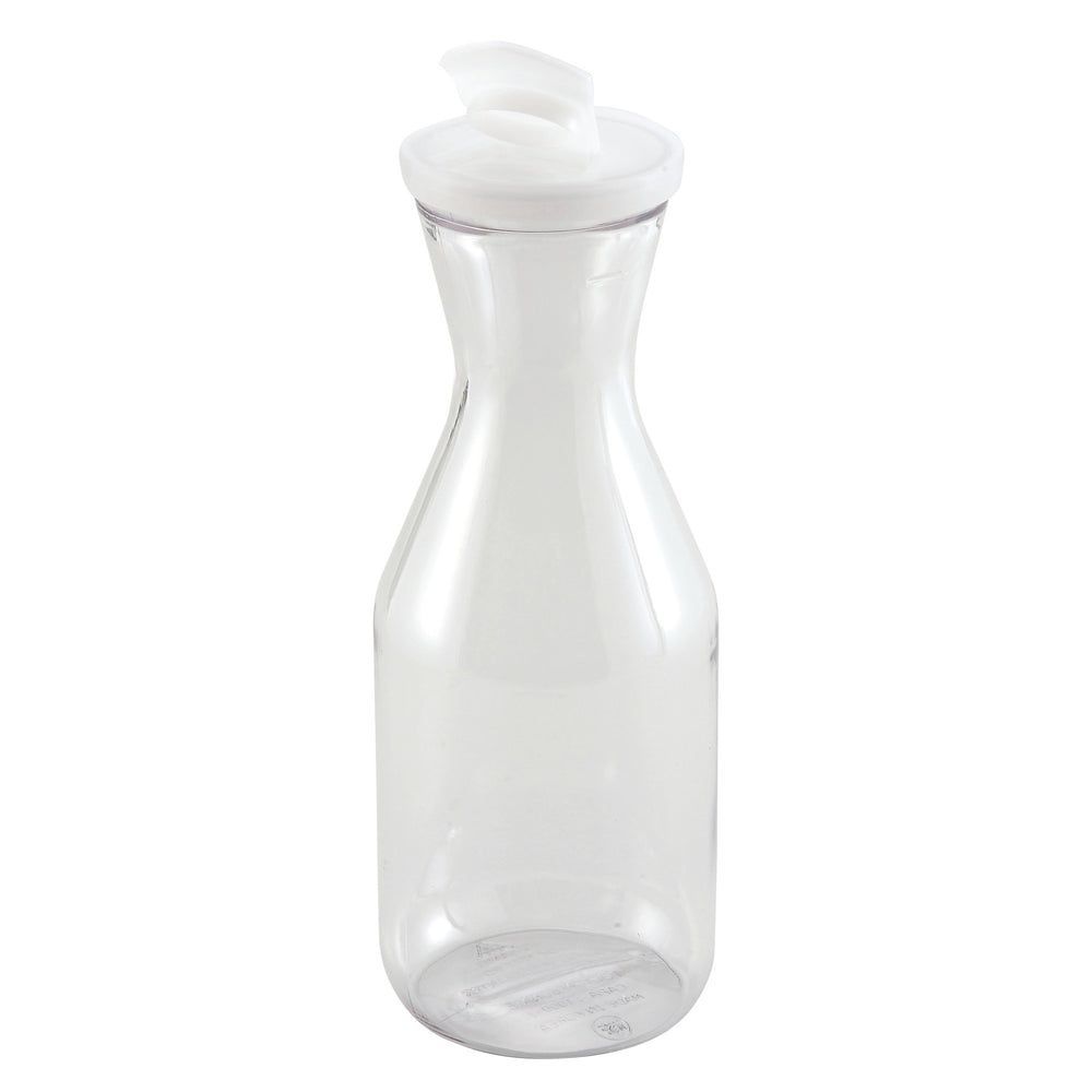 Winco Polycarbonate Decanter With Flip Top Lid, 0.5 Quart Capacity