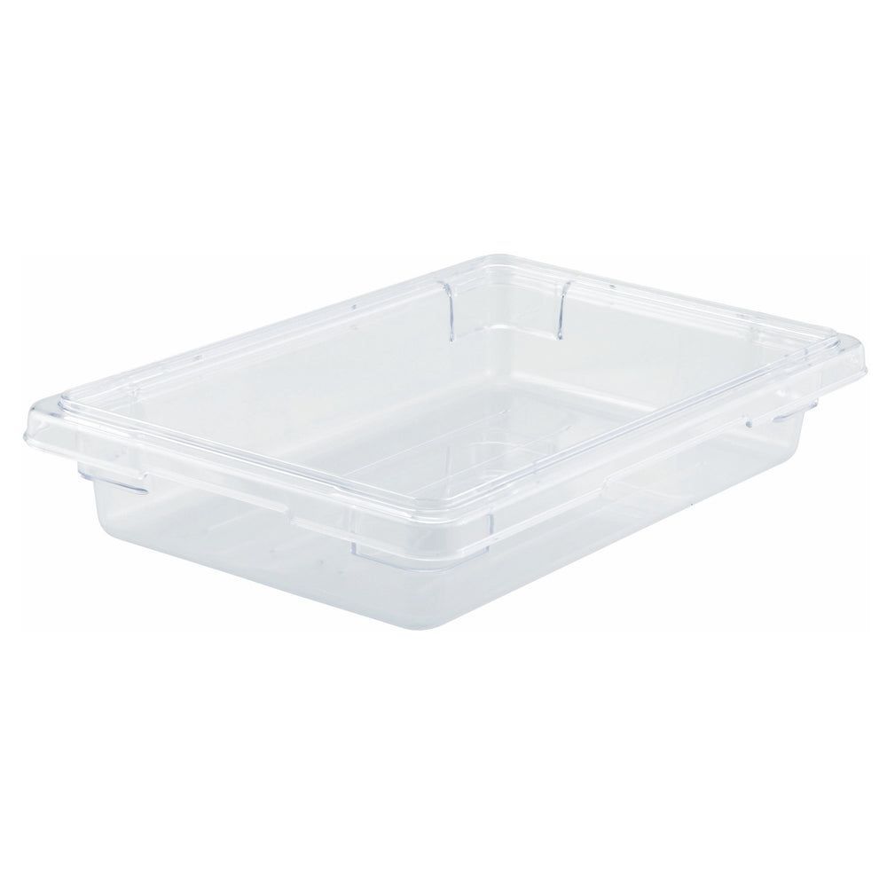 Winco Clear Polycarbonate Half Size Food Storage Box, 12 X 18 X 3 1/2 Inch