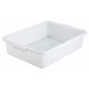 White Winco Dish Box, 20 x 15 x 5 inch.