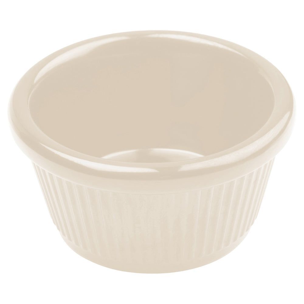 Winco Bone Melamine Fluted Ramekin, 1 1/2 Ounce Capacity -- 8 Per Case