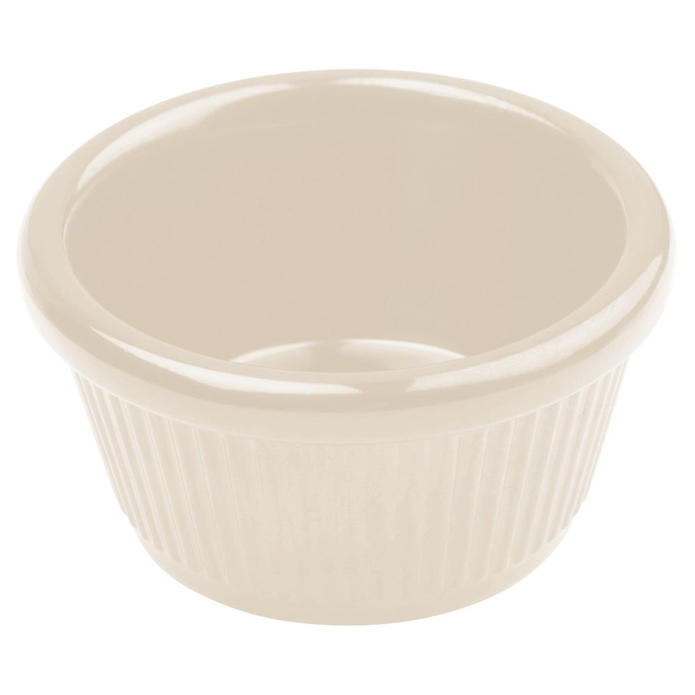 Winco Bone Melamine Fluted Ramekin, 2 Ounce -- 8 per case.