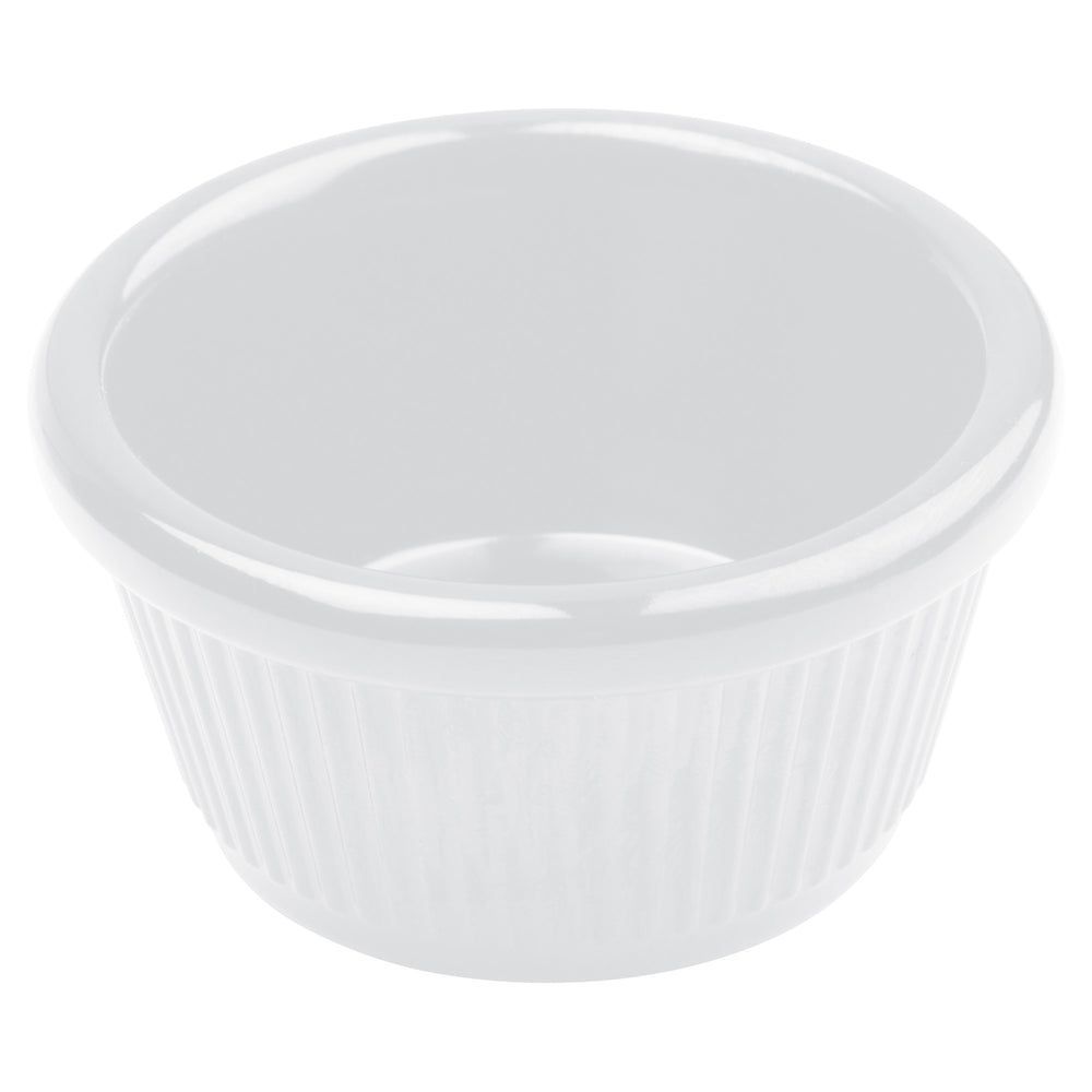 Winco White Melamine Fluted Ramekin, 3 Ounce Capacity -- 8 Per Case