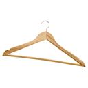 Winco Maple Hardwood Coat Hanger, 14.25 inch Length -- 12 per case.