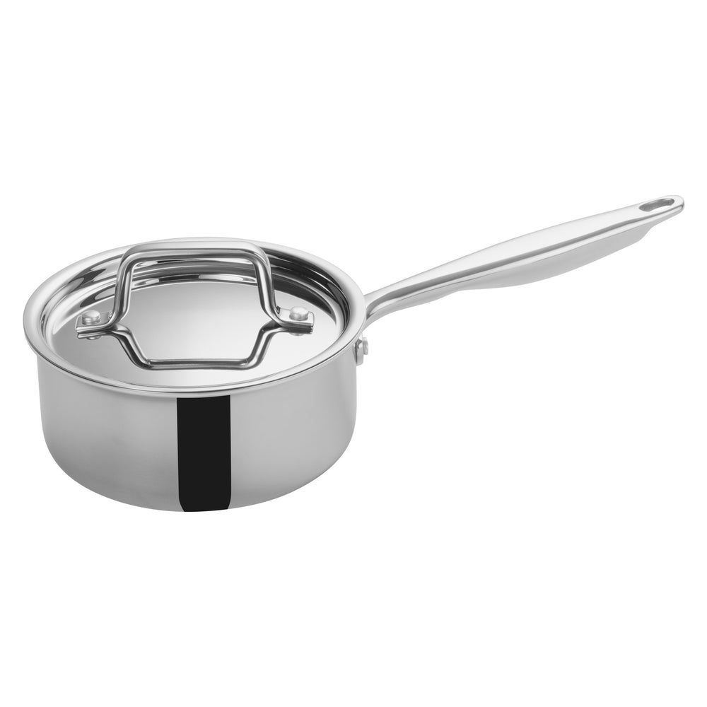 Winco Tri Gen Triply Stainless Steel Sauce Pan With Cover, 1.5 Quart -- 6 Per Case
