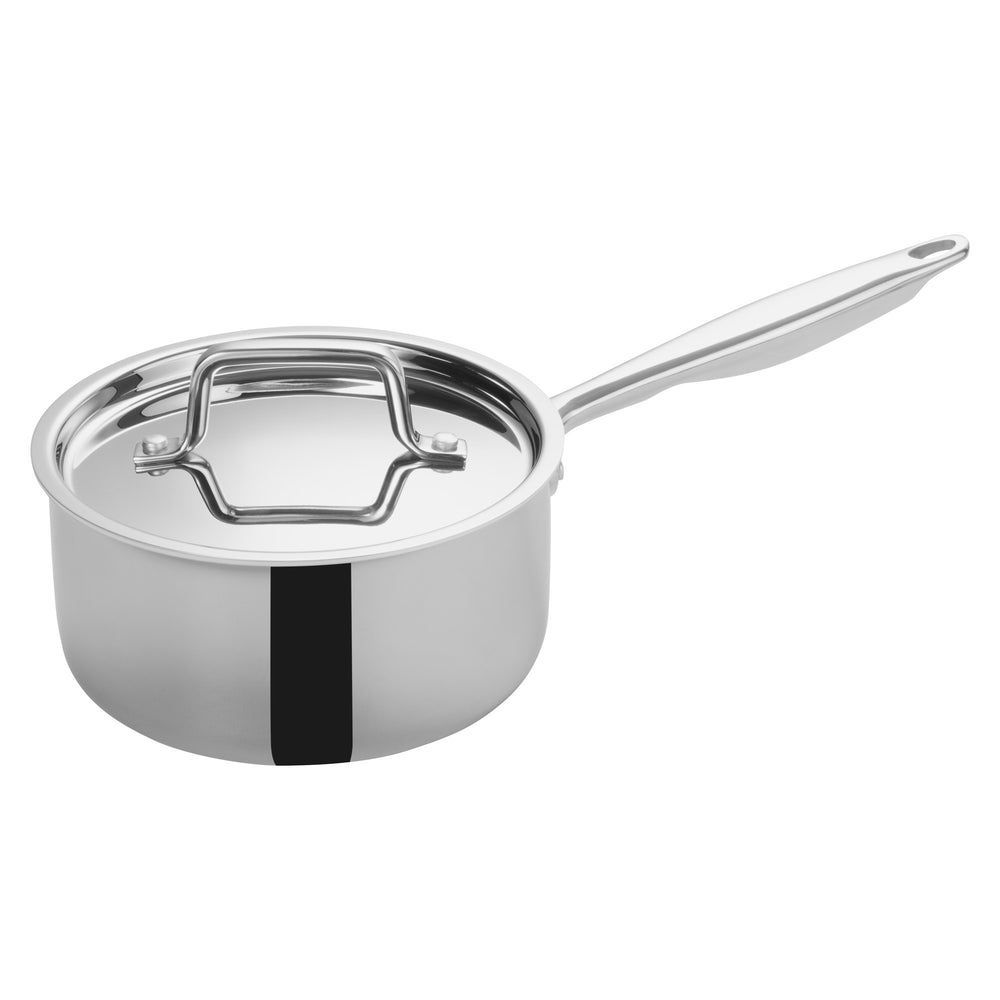 Winco Tri Gen Triply Stainless Steel Sauce Pan With Cover, 2.5 Quart -- 6 Per Case