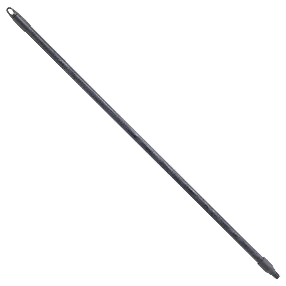 Winco Plastic Black Fiberglass Broom Handle With Textured Grip, 48 X 1 Inch -- 12 Per Case