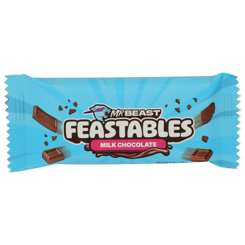 Feastables Milk Chocolate Bar, 1.24 Ounce -- 24 Per Case