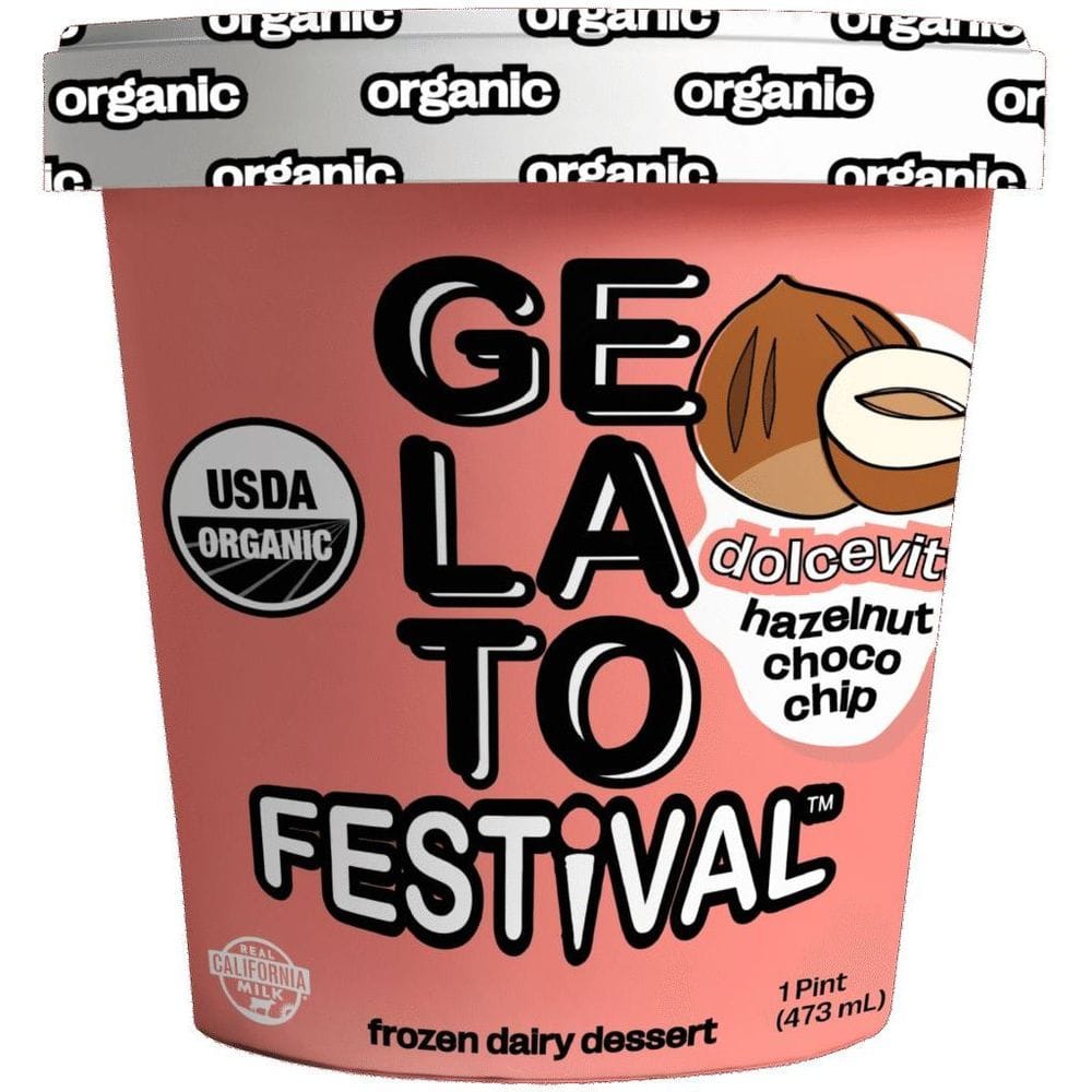 Gelato Festival Hazelnut Chocolate Chip Gelato, 16 Ounce -- 8 Per Case
