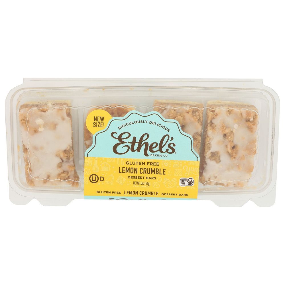 Ethels Lemon Crumble Dessert Bar, 6 Ounce -- 6 Per Case