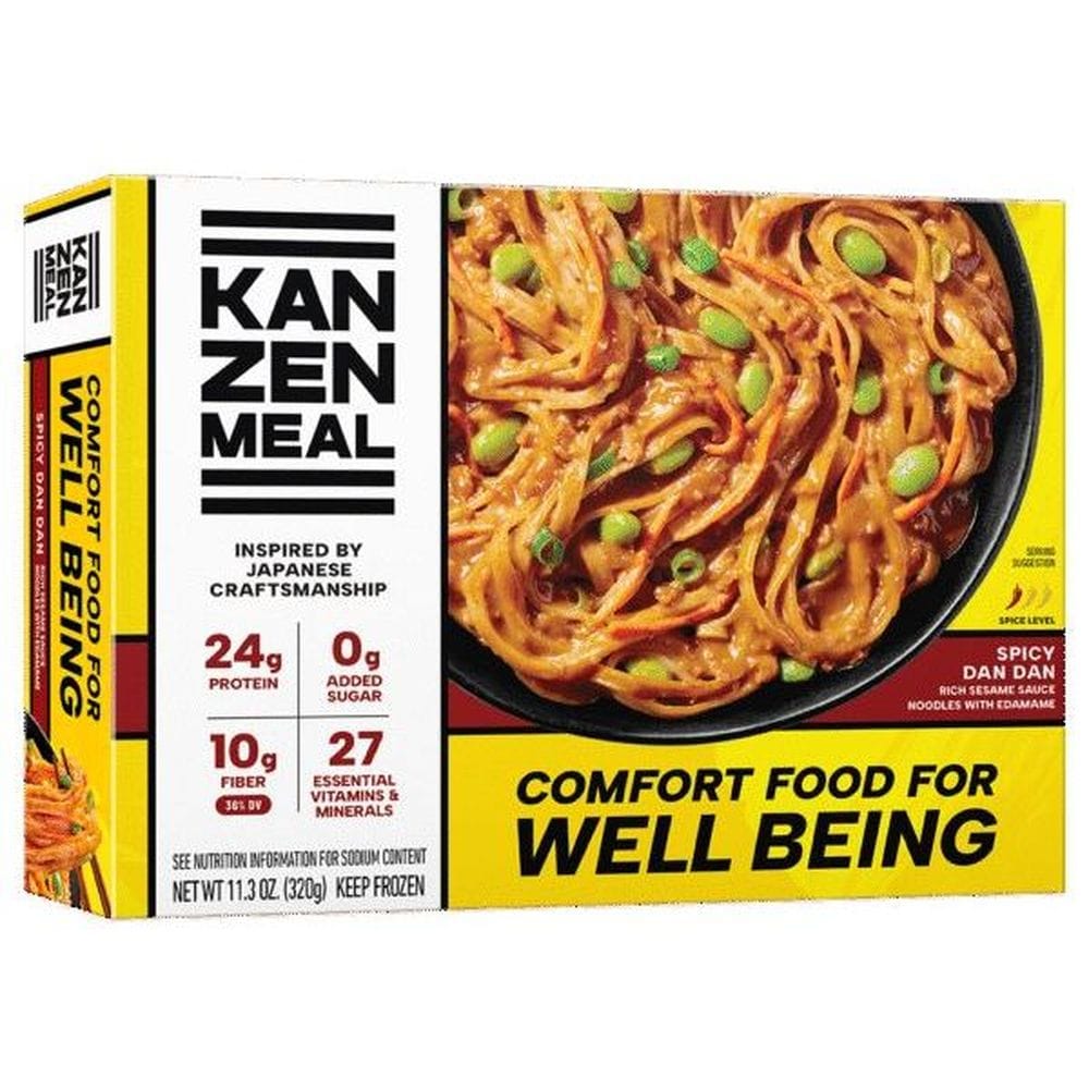 Kanzen Meal Spicy Dan Dan Rich Sesame Sauce Noodles With Edamame, 11.3 Ounce -- 8 Per Case