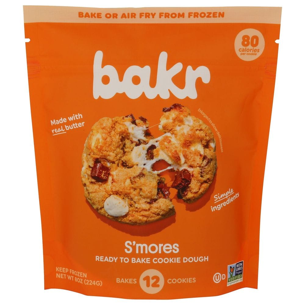 Bakr Smores Ready To Bake Cookie Dough, 8 Ounce -- 8 Per Case