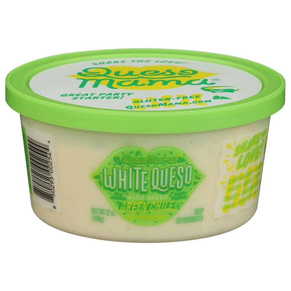 Queso Mama White Queso With Diced Green Chiles, 12 Ounce -- 12 Per Case