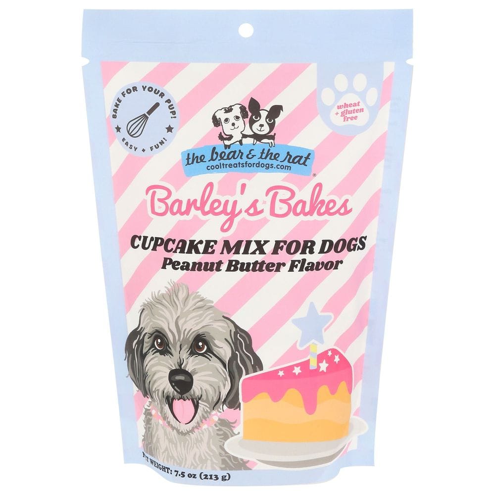 The Bear & The Rat Barley's Bakes Peanut Butter Cupcake Mix For Dogs, 7.5 Ounce -- 12 Per Case