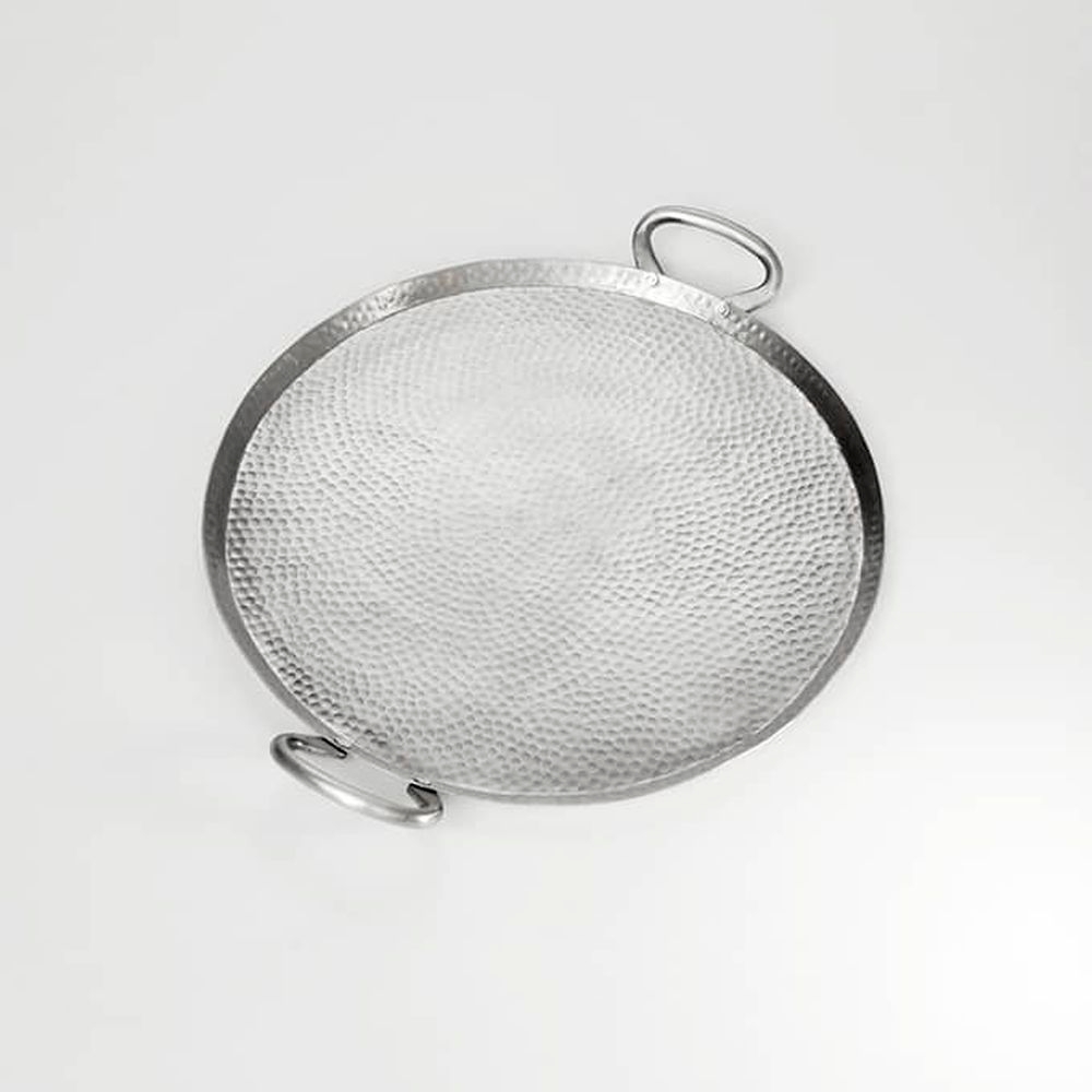 American Metalcraft Hammered Stainless Steel Round Griddles And Stands, 18 Inch Dia. X 2 Inch Height -- 4 Per Case