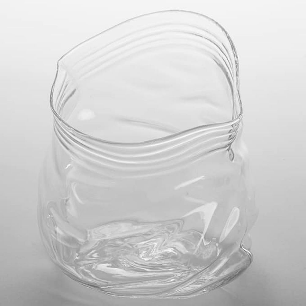 American Metalcraft Clear Glass 22 Ounce Zipper Bag, 5 Inch Dia. X 4-3/4 Inch Height -- 12 Per Case