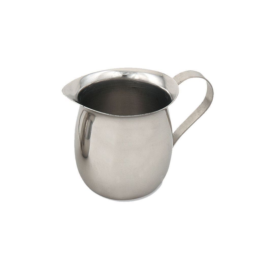 Browne Stainless Steel Mirror Finish Bell Shaped Creamer, 5 Ounce Capacity