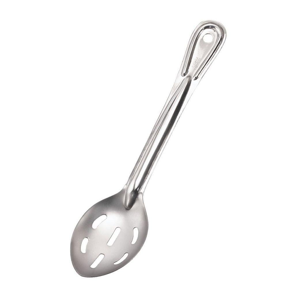 Conventional Stainless Steel Mirror Finish 1.0 mm Thickness Slotted Serving Spoon