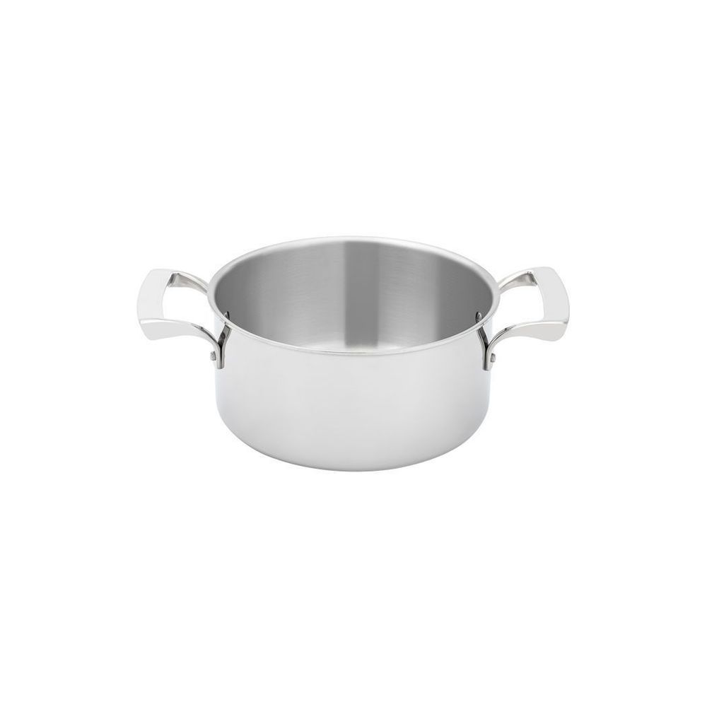 Browne Thermalloy Stainless Steel Tri-ply Sauce Pot With Helper Handle, 3 Quart Capacity