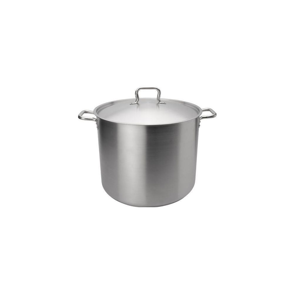 Browne Elements Stainless Steel Stock Pot With Cover, 8 Quart Capacity