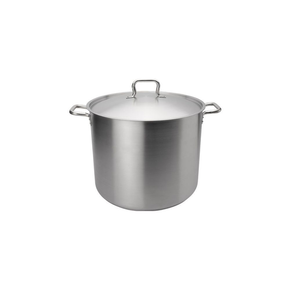Browne Elements Stainless Steel Stock Pot With Cover, 12 Quart Capacity