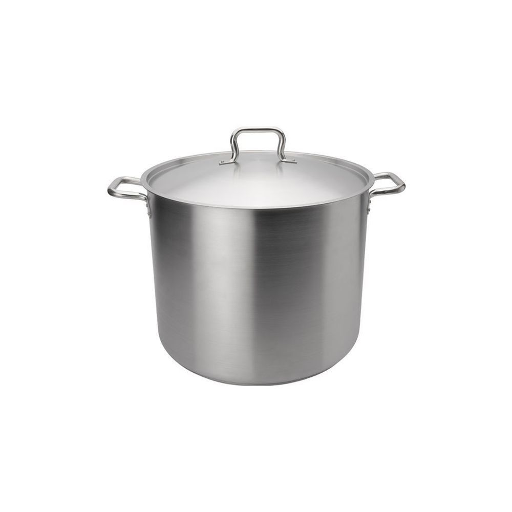 Browne Elements Stainless Steel Stock Pot With Cover, 16 Quart Capacity