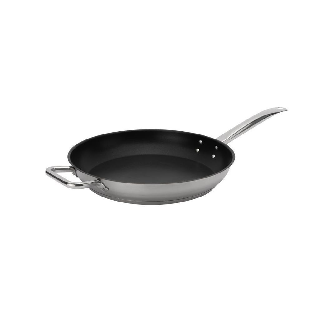 Browne Elements Stainless Steel Teflon Select Non-stick Finish Fry Pan, 12.5 X 2 Inch