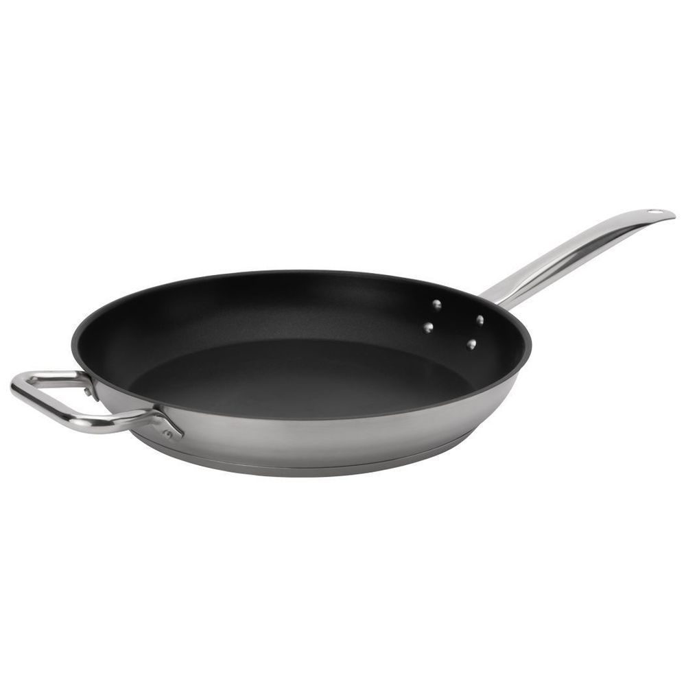 Browne Elements Stainless Steel Teflon Select Non-stick Finish Fry Pan, 14 X 2.4 Inch