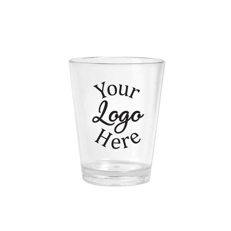 Lesko Clear Crystal Styrene Mini Pint Style Taster With 1 Color Custom Logo, 4 Ounce -- 96 Per Case