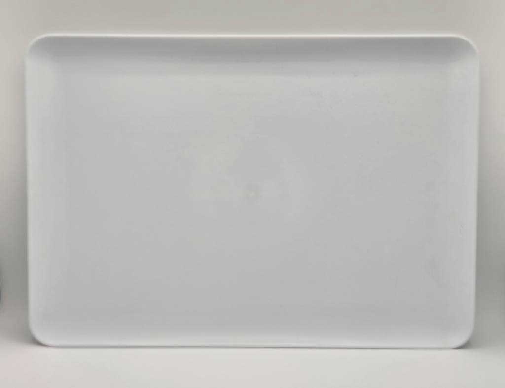12 X 18 High Impact Polystyrene White Serving Tray