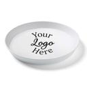 HIPS White Round Serving Tray with 1 COLOR Custom Logo