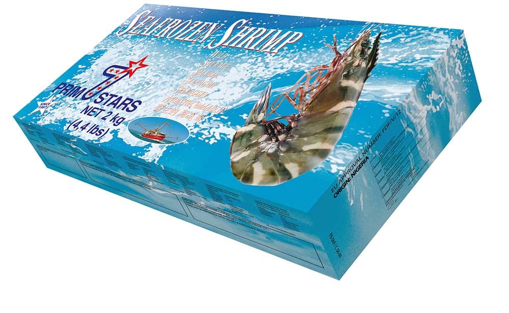 Prim7stars U-4 Frozen Wild Tiger Shrimp, 4.4 Pound -- 6 Per Case