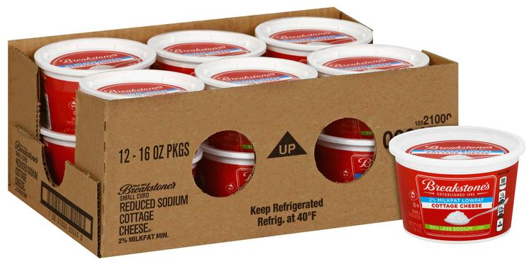 Breakstone's Small Curd Low Sodium Cottage Cheese, 1 Pound -- 12 per case