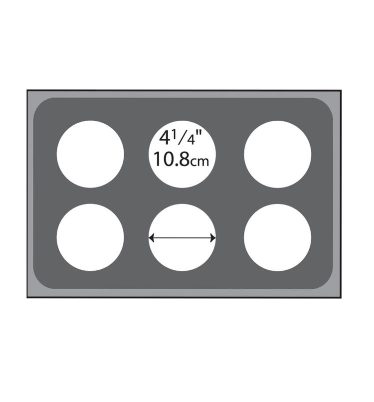 Vollrath Stainless Adaptor Plate with Six 4.25 inch Holes Opening -- 4 ...
